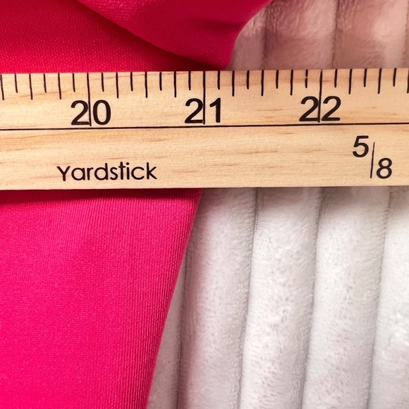 #A068  FT IN  Barbiecore  Pink One-Shoulder  Ruffle Top  New no Tag   XL - Picture 6 of 8